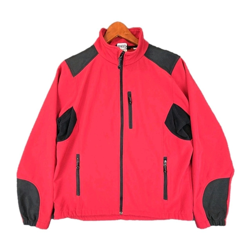 Black Diamond Softshell Jacket Red Black Full Zip Size Large